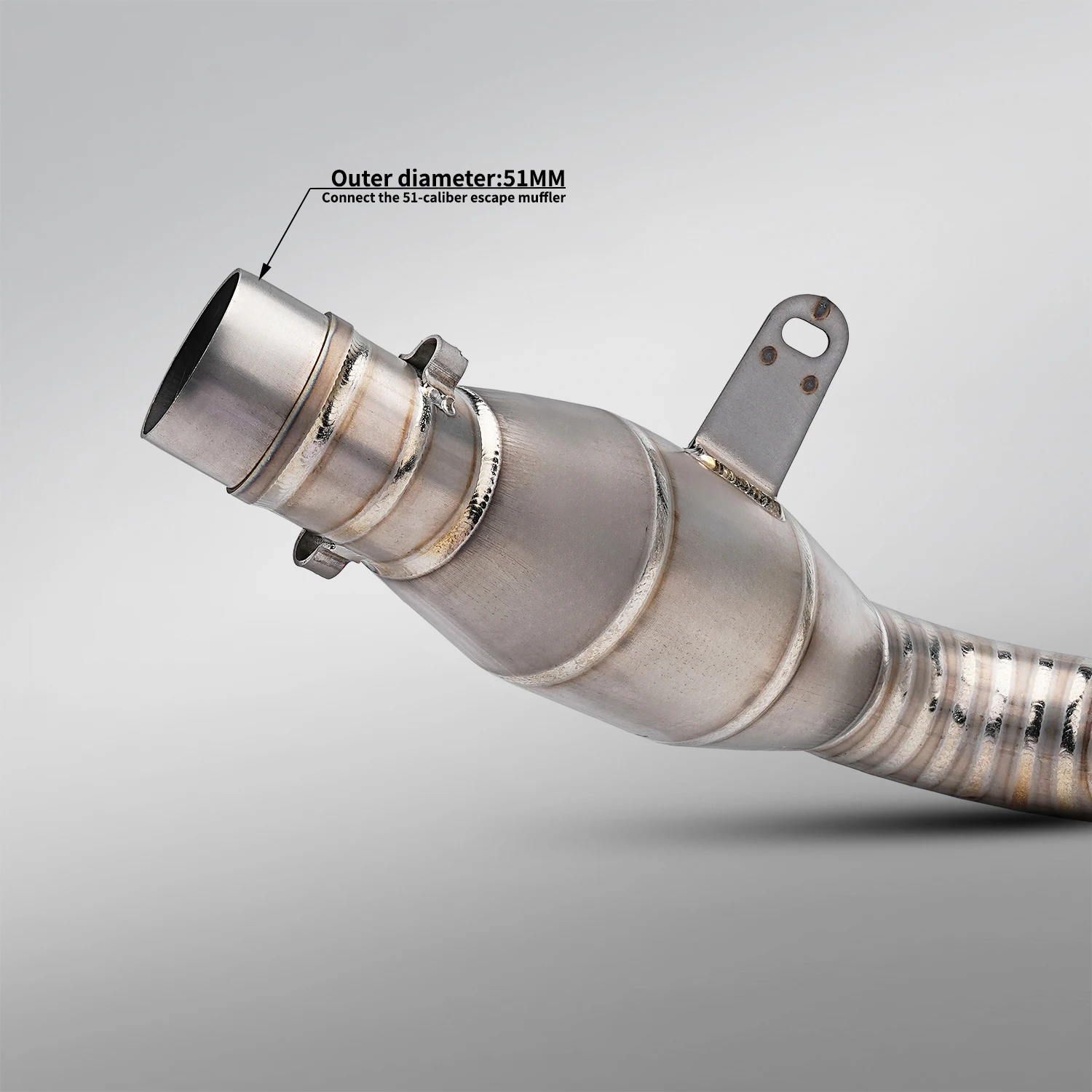 

AB MOTO For Benelli leoncino 500 Exhaust motorcycle exhaust Ti. alloy pipe escape moto leoncino BJ500 without exhaust 2017-