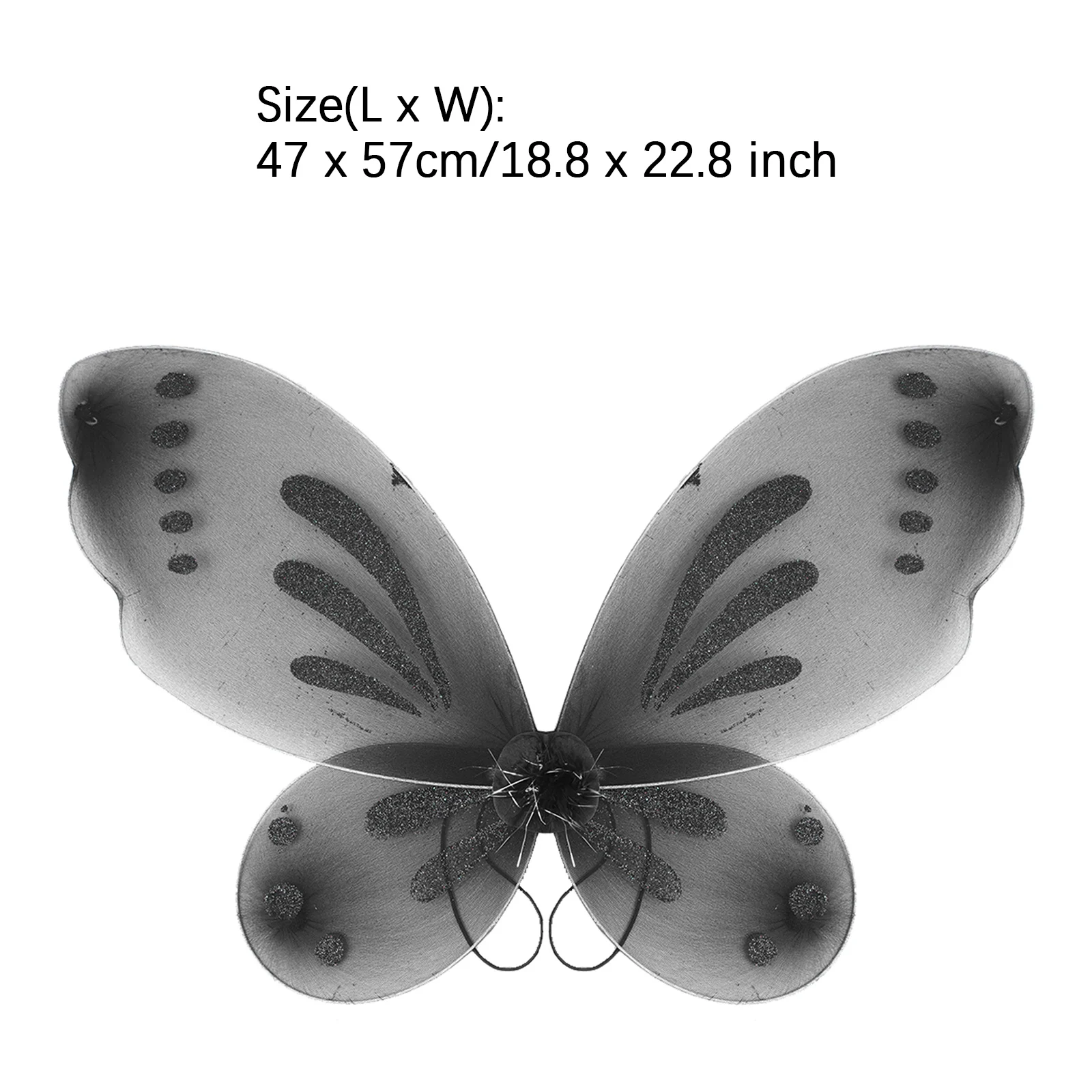 Girls Beautiful Butterfly Style Wings Kids Halloween Cosplay Wing Props Plastic Star Shape Fairy Stick Set Photography Props