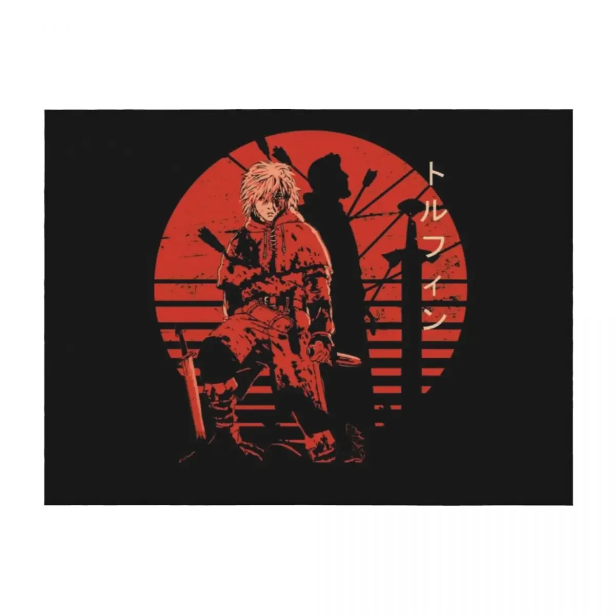 

Thorfinn - Vinland Saga Throw Blanket Stuffeds Heavy Tourist Personalized Gift Blankets