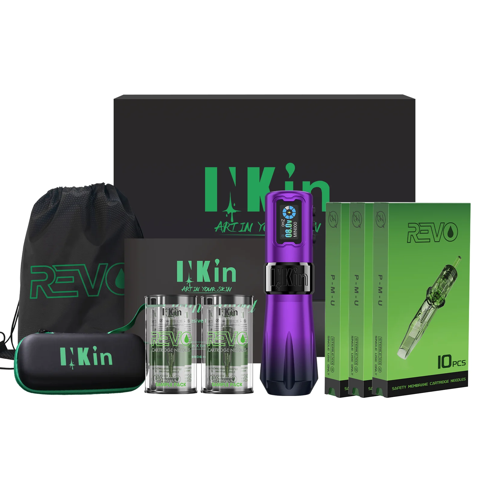 4.5 مللي متر السكتة الدماغية Rampage ماكينة رسم الوشم التجميلي اللاسلكية PenX 2 إمدادات الطاقة مع 30 قطعة خرطوشة REVO إبر الوشم توريد الوشم الفنان