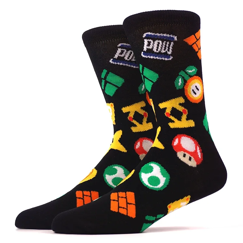 New Super Mario Bros Anime Socks Odyssey Yoshi Princess Peach Cartoon Tube Socks Unisex Cosplay compleanno regali di natale calzini per adulti