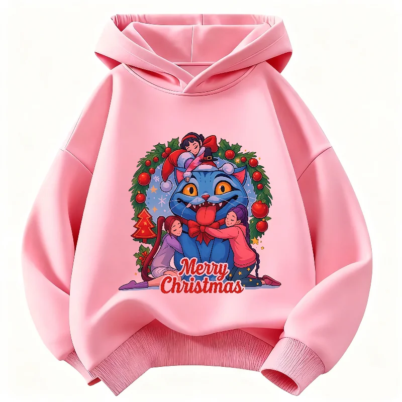 

Christmas Gift KPOP Demon Hunter Children's Hoodie Boys' and Girls' Clothing Autumn and Winter Warm Children's Hooded Sweatshirt