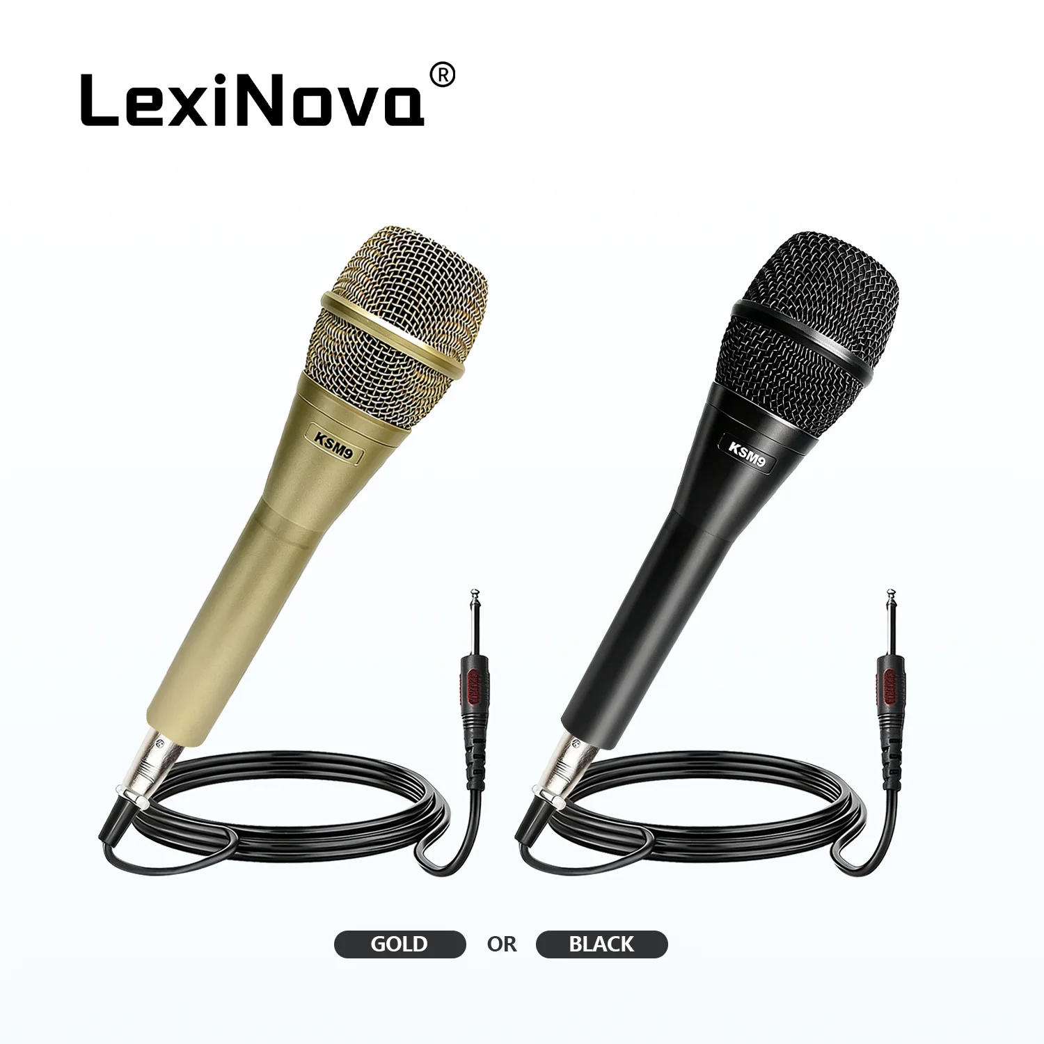 

KSM9 Professional Dynamic Handheld Mic Super-Cardioid Karaoke Microphone for Home Recording Live Singing Classic Wired Vocal Mic