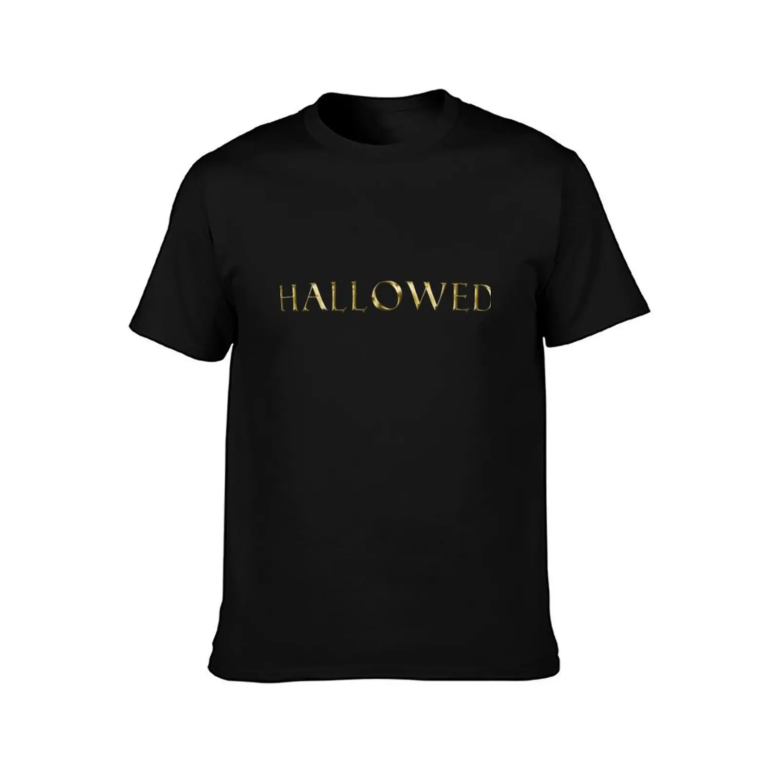Hallowed Logo T-Shirt Urban Style Casual Short Sleeve Top T-Shirt
