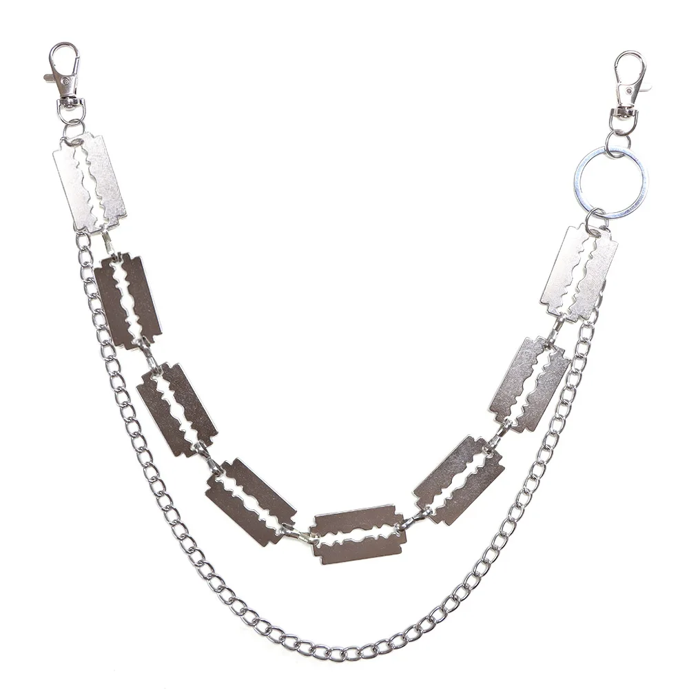 Hip-Hop-Punk-Hosenketten, geeignet für Männer und Frauen, Metallgürtelketten, Party- und Karneval-Accessoires – Detail 13