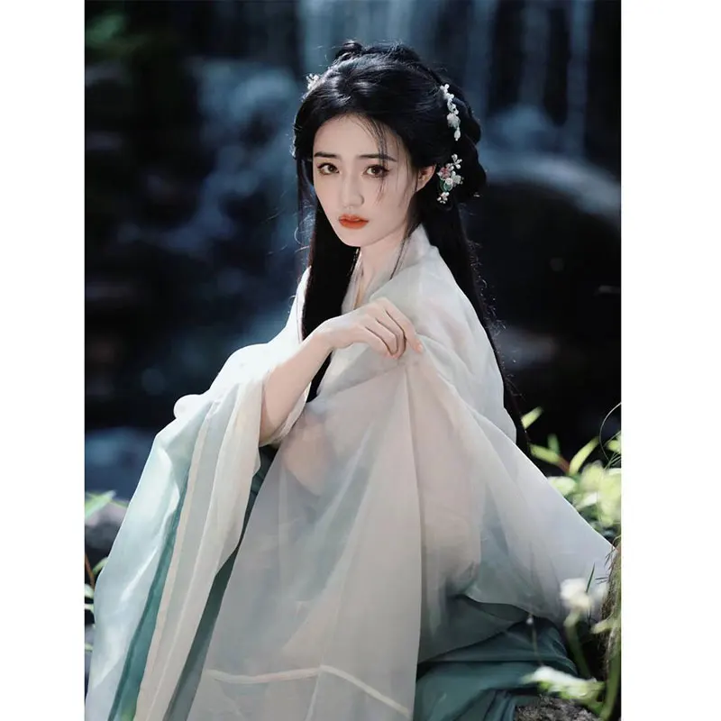 Long-sleeved Hanfu Dress Women Fairy Costume Chinese Hanfu Dress Women's Clothing Ancient China Costume Performance Photo Outfit