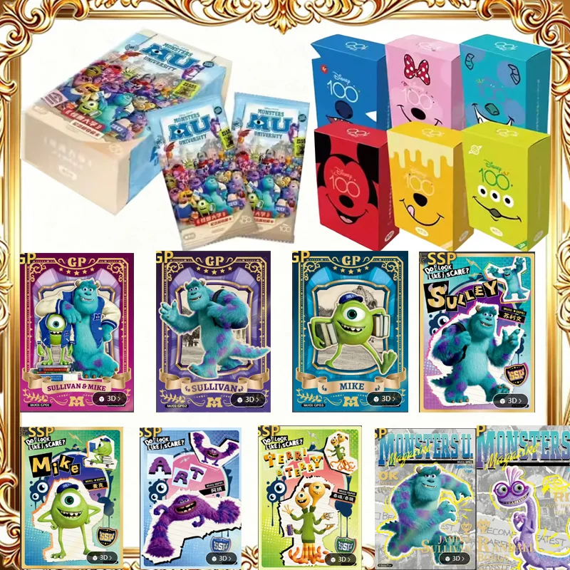 Card.Fun Genuine Disney Cards Monsters University & Disney100 Joyful Collectible Trading Cards Sulley Mike GP SSP Rare Card