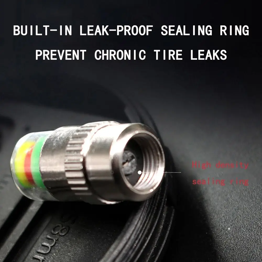 New Air Pressure Gauge Cars Trucks Tire Pressure Indicator Tire Pressure Monitor Sensors Alert Monitoring Tire Air Alert Cap