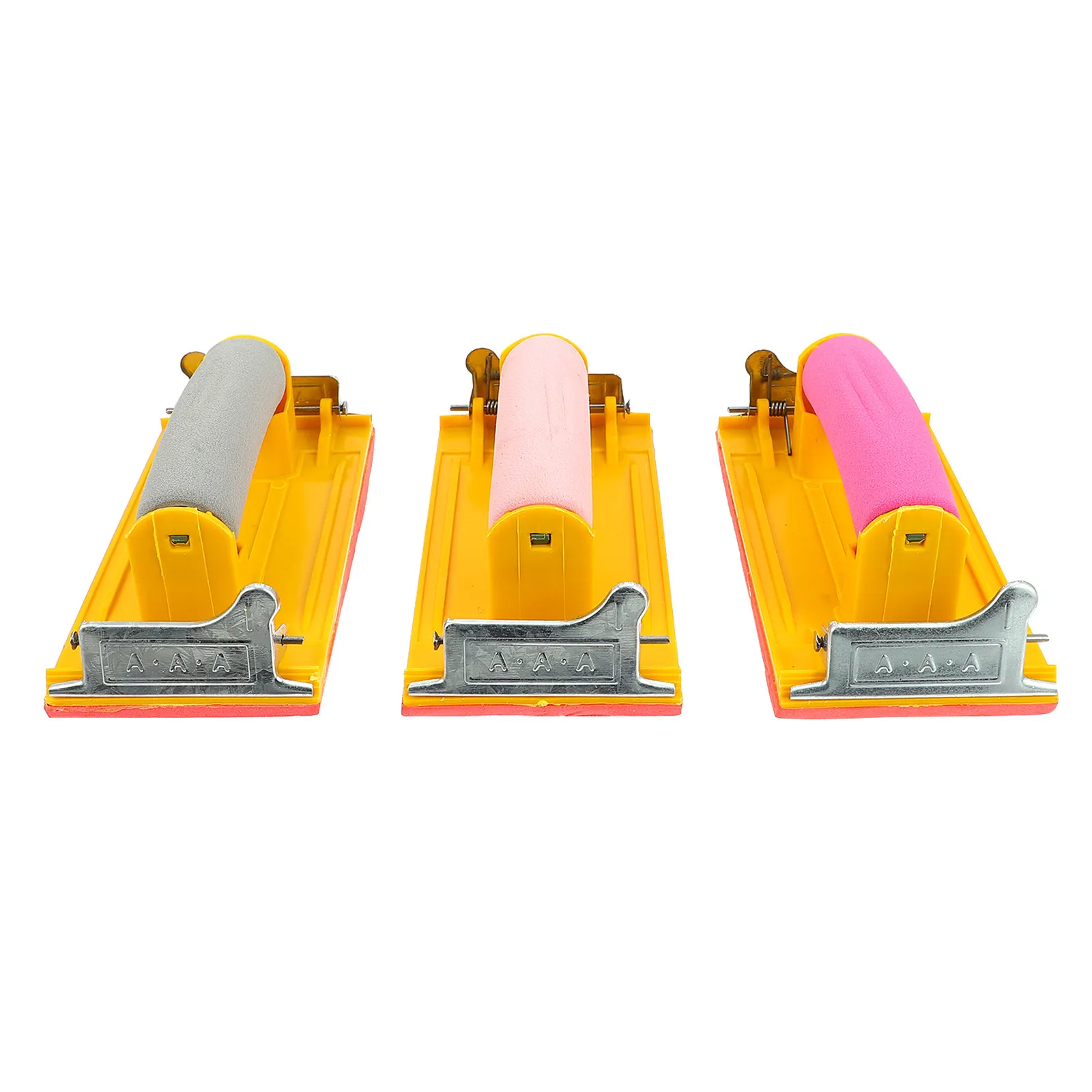 3Pcs Manual Sandpaper Holder Drywall Hand Sander with Soft Sponge Grip Non Slip Comfortable for Woodworking Arts Crafts