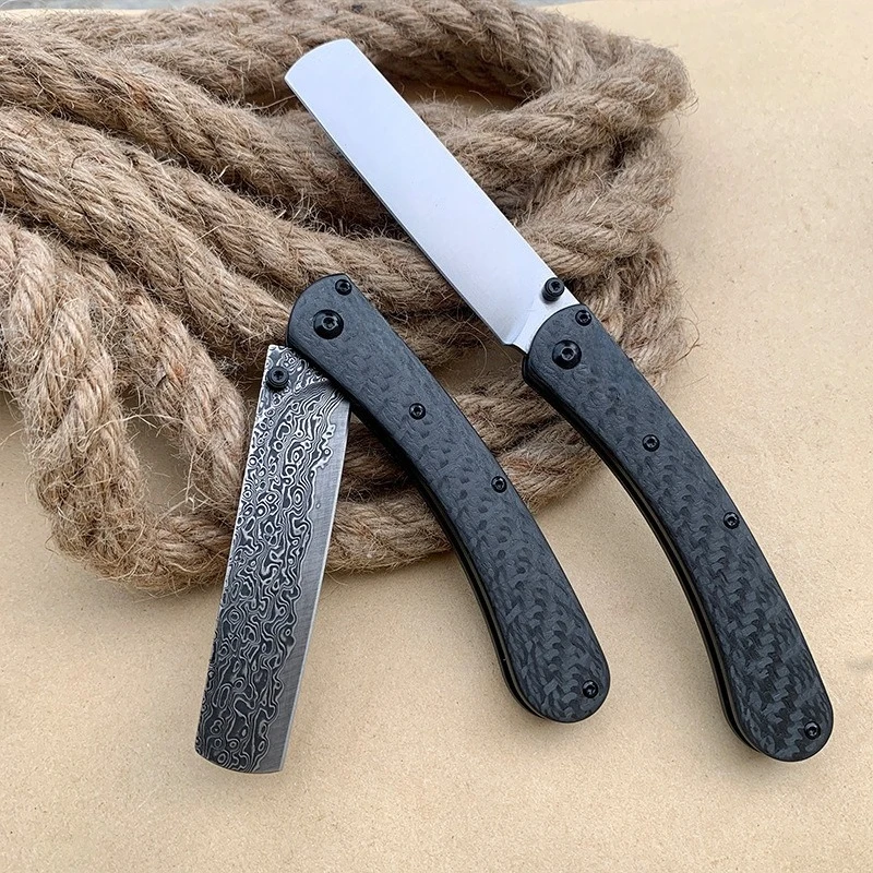 Damascus Steel/VG10 Blade Folding Pocket Outdoor Camping Survival Knife Hunting Portable Utility Fruit Knives EDC Tools