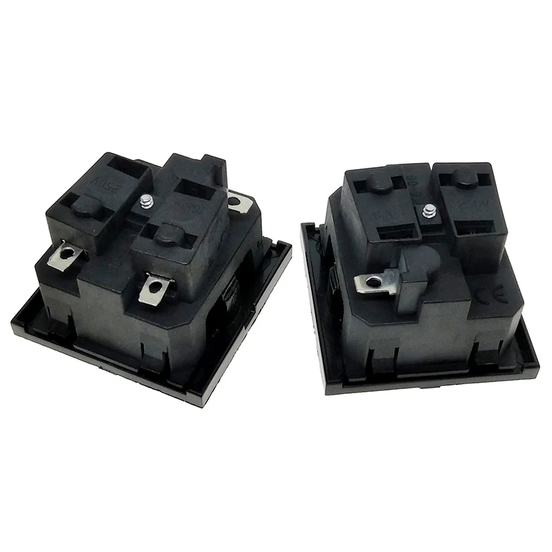 Schuko Type F Standard Surface Panel Mount Power Socket Receptacle AC100~250V 16A