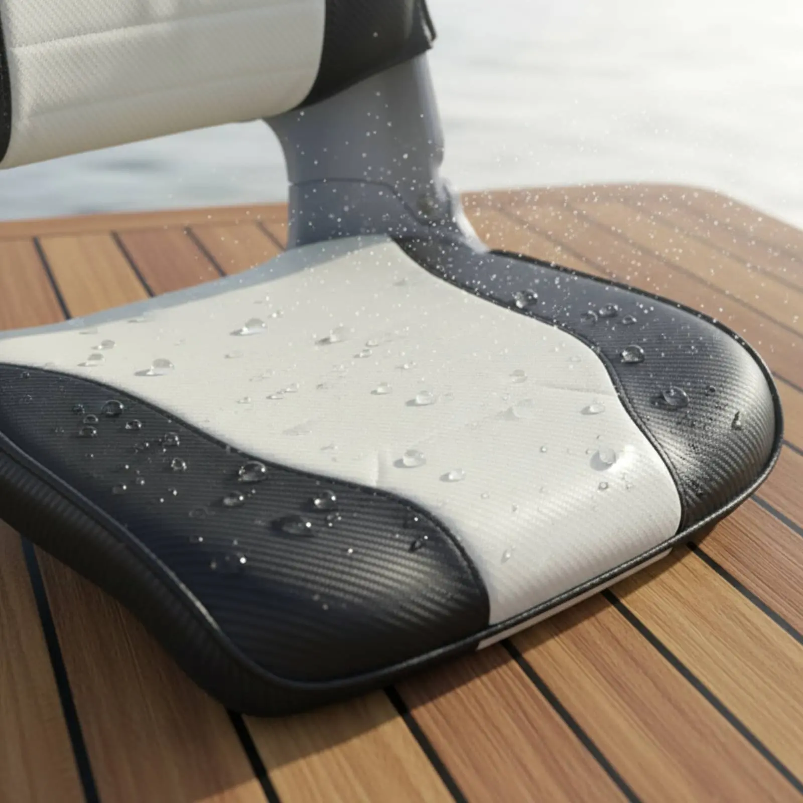 

Folding Boat Seat Waterproof Boat Driver Seat Watercraft Seating Resistant Long-Lasting