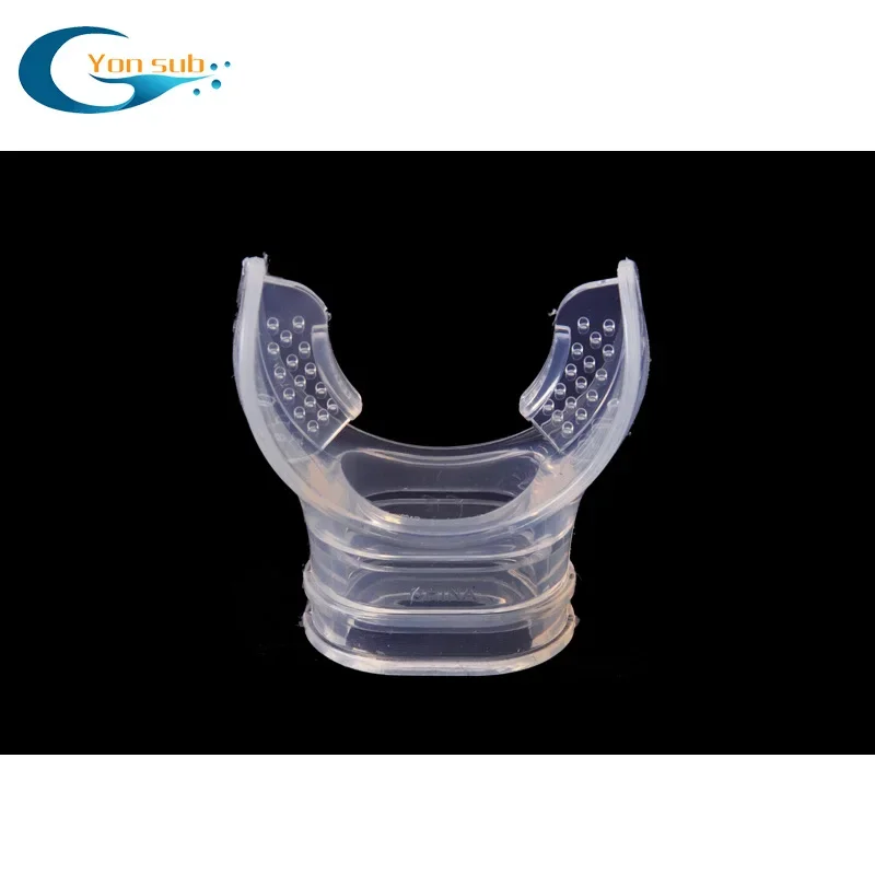 Secondary head transparent bite mouth diving breathing tube diving tube bite mouth breathing apparatus