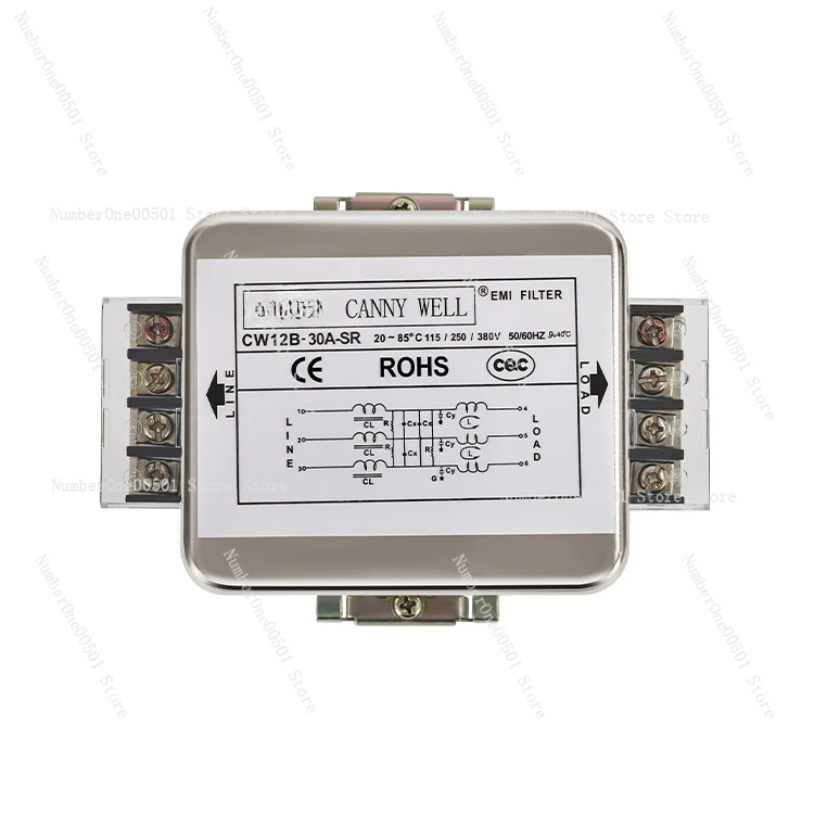 Тип рельса CW12B-30A-SR трехфазный трехпроводной очищающий фильтр 380 В