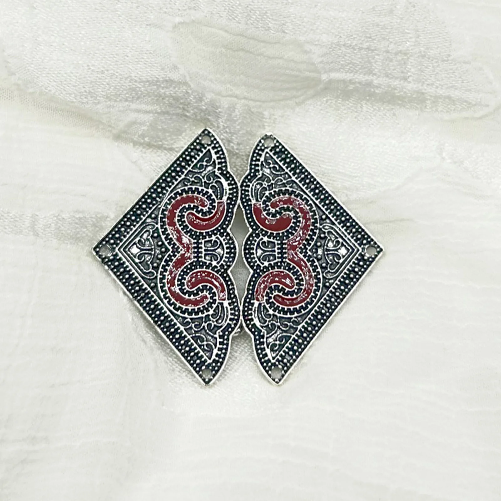 Estilo étnico liga emparelhado fivela botão trajes acessórios para borla colete lapela palco desempenho trajes combinando favor