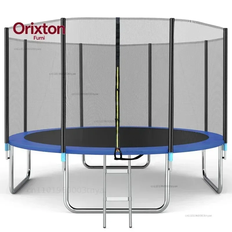 Outdoor Large Folding Trampoline with Safety Net Adult Coil Spring Bed Commercial Children Trampoline