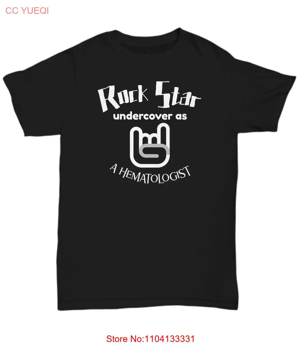 

Hematologist tee t shirt rock star cleverly disguised medical school graduation doctor father gift undercover