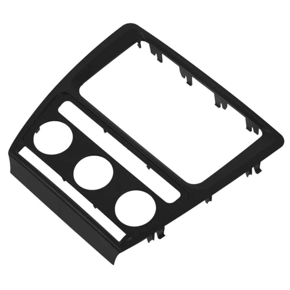 

Car Interior Upgrade Black Car Radio Faceplate Frame Device Easy Installation Worn Replacement Modern Aesthetics Seamless Design