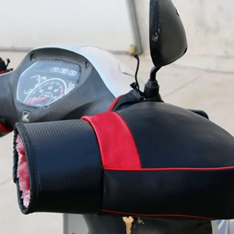 Motorcycle Handlebar Muffs Winter cycling gloves Motorcycle Hand Protector Mitts Thick Warm Grip Handle Bar Muff Rainproof