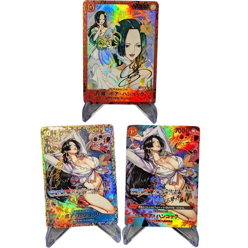 DIY OPCG ONE PIECE Boa·Hancock Customized Flash Two Types of Flashes Card Anime Peripheral Game Collection Card Holiday Gift