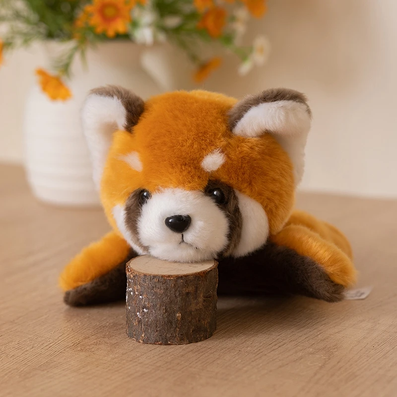 Panda rojo, muñeco de peluche suave, mapache, Cosplay, muñeco de peluche, juguetes educativos para bebés, marioneta de mano Kawaii, regalo de cumpleaños