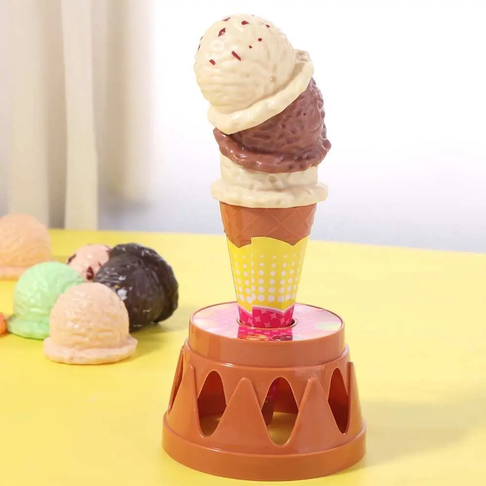 Dessert jeux de crème glacée Montessori équilibrage Simulation crème glacée cuisine coloré sensoriel couleur crème glacée empiler équilibrage
