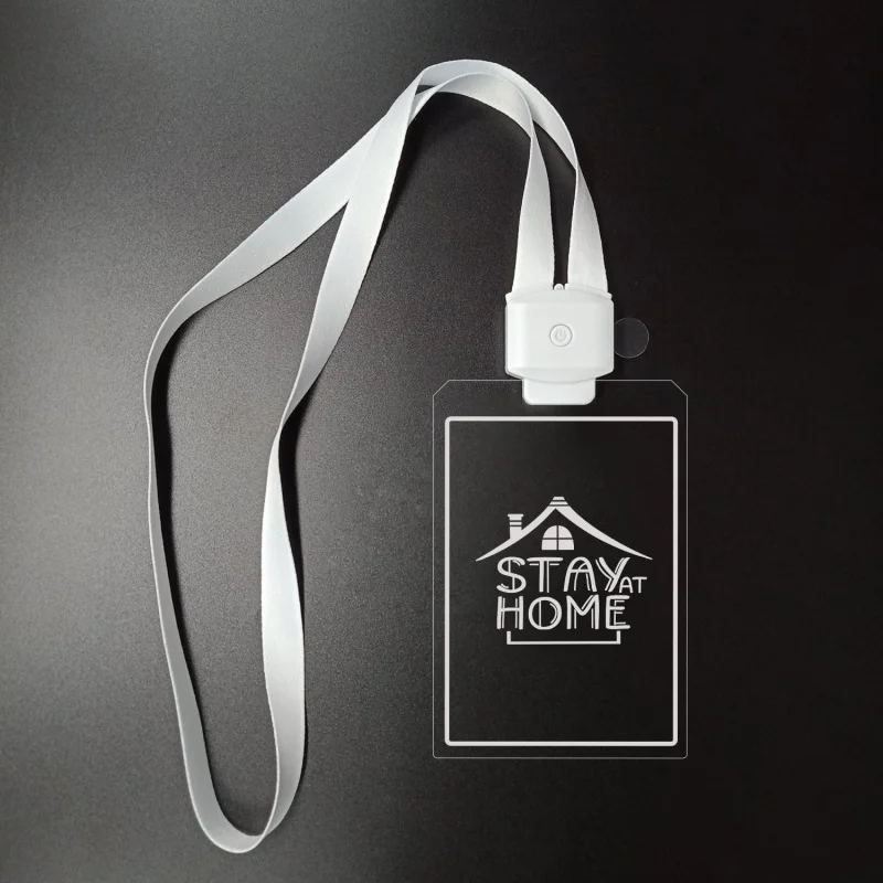 Customized Factory In-Stock Acrylic Hanging Tags Business Celebration Bar Advertising Gifts LED Remote Control Light-U