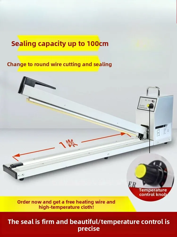 Manual Hand Pressure Heat Sealing Machine, Desktop Plastic PE Aluminum Foil Bag Sealer For Home Commercial Snack Tea Bag Sealing