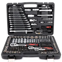 216PCS ratchet combination Socket   tool kit Wrench Set Hand Tool sets Socket Set