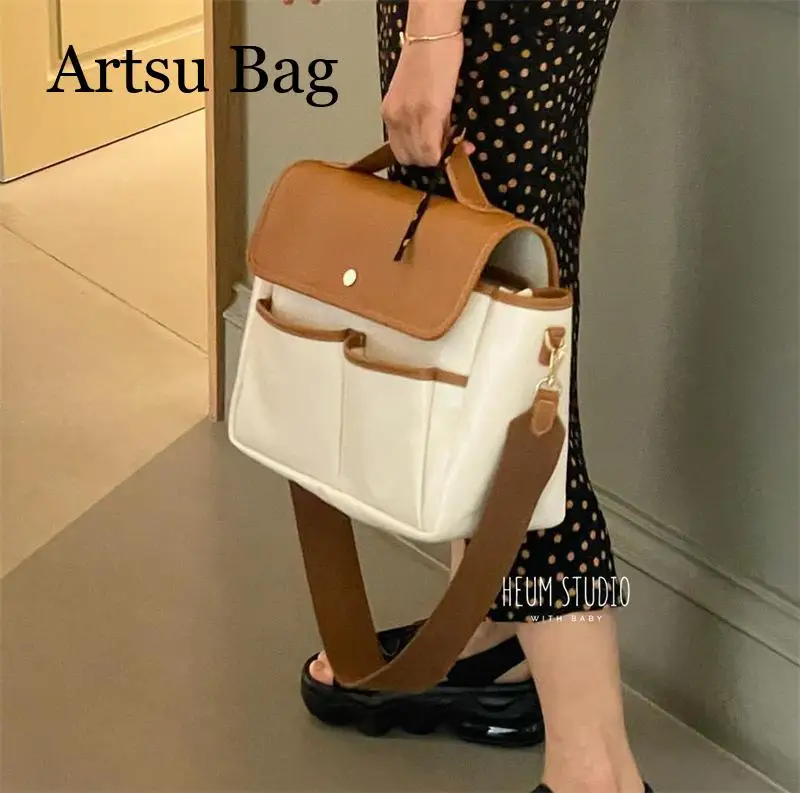 

Women Bag Large Capacity Multifunctional Tote Bag Leisure Patchwork Color Shoulder Crossbody Bag for Female Outdoor Use Handbag