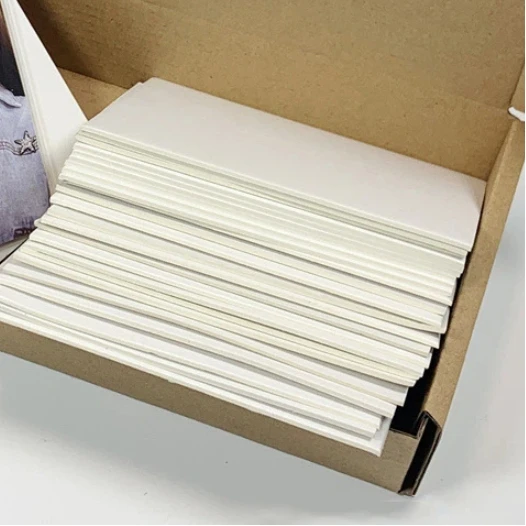 10/20/30/40Pcs  White Cardboard Card Protection Out Small Card Packaging Thick Cardboard Packaging Office Desk Accessories