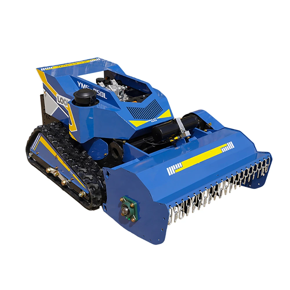 customized 100cm  Lawn Mower All-Terrain Tracked Weeds Removal 18HP Diesel Powered Heavy Duty for Rough Grass And Stones