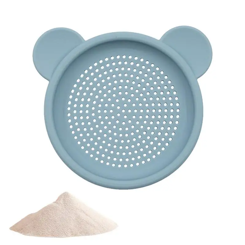 Silicone Sand Sieve Toy Sandbox Toys Summer Beach Toys For Kids Safe Silicone Children Cute Animal Model Travel Beach Toys