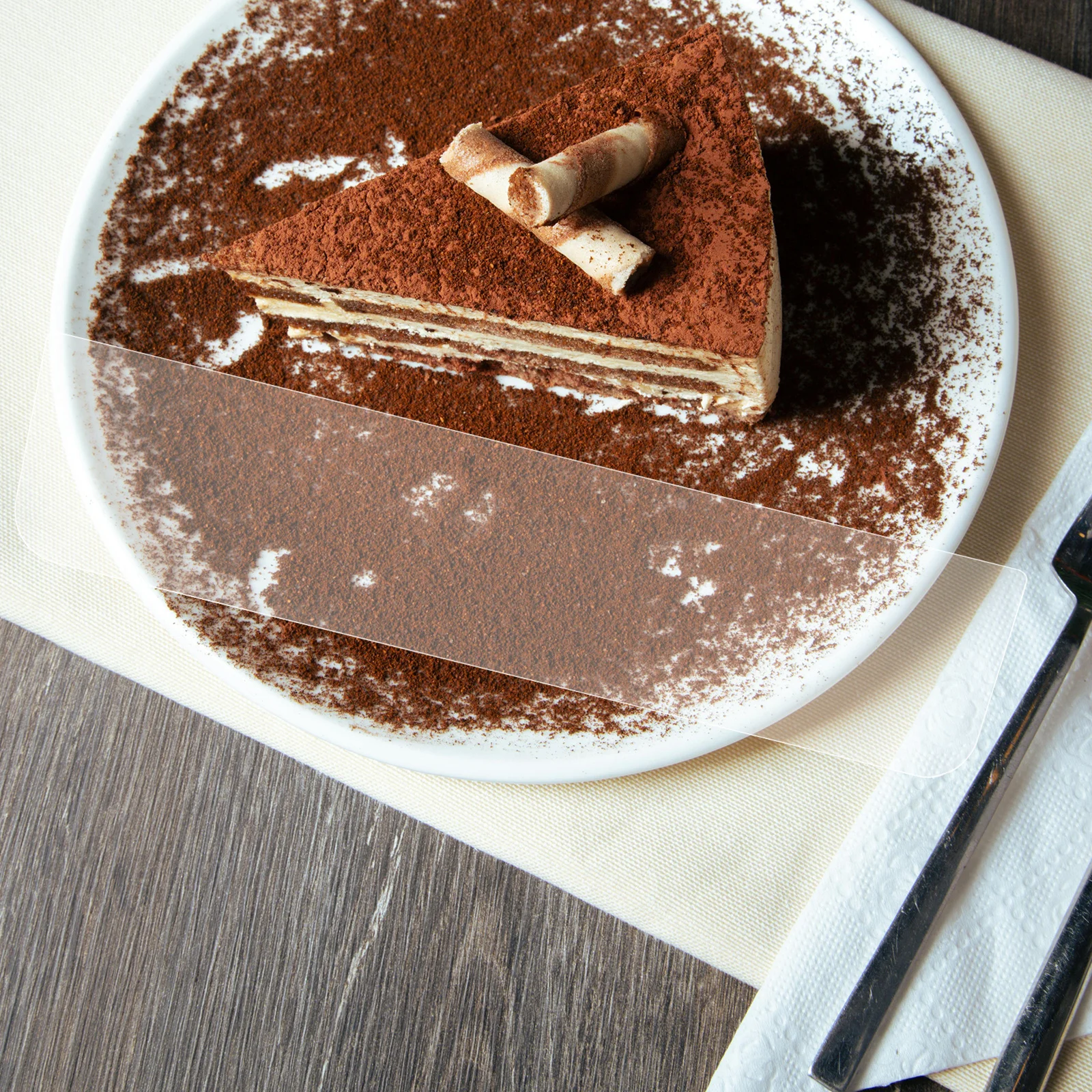 

4Pcs Acrylic Tiramisu Baking Tray Divider Clear Rectangle Pan Divider Cake Mold Brownie Bread Baking Pan Dividers