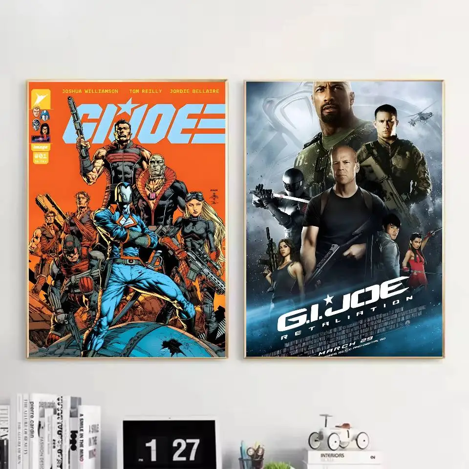 جي.إي. ملصق جو فني ذاتي اللصق مقاوم للماء ملصق ورقي مقهى بار غرفة النوم جدار ديكور #3