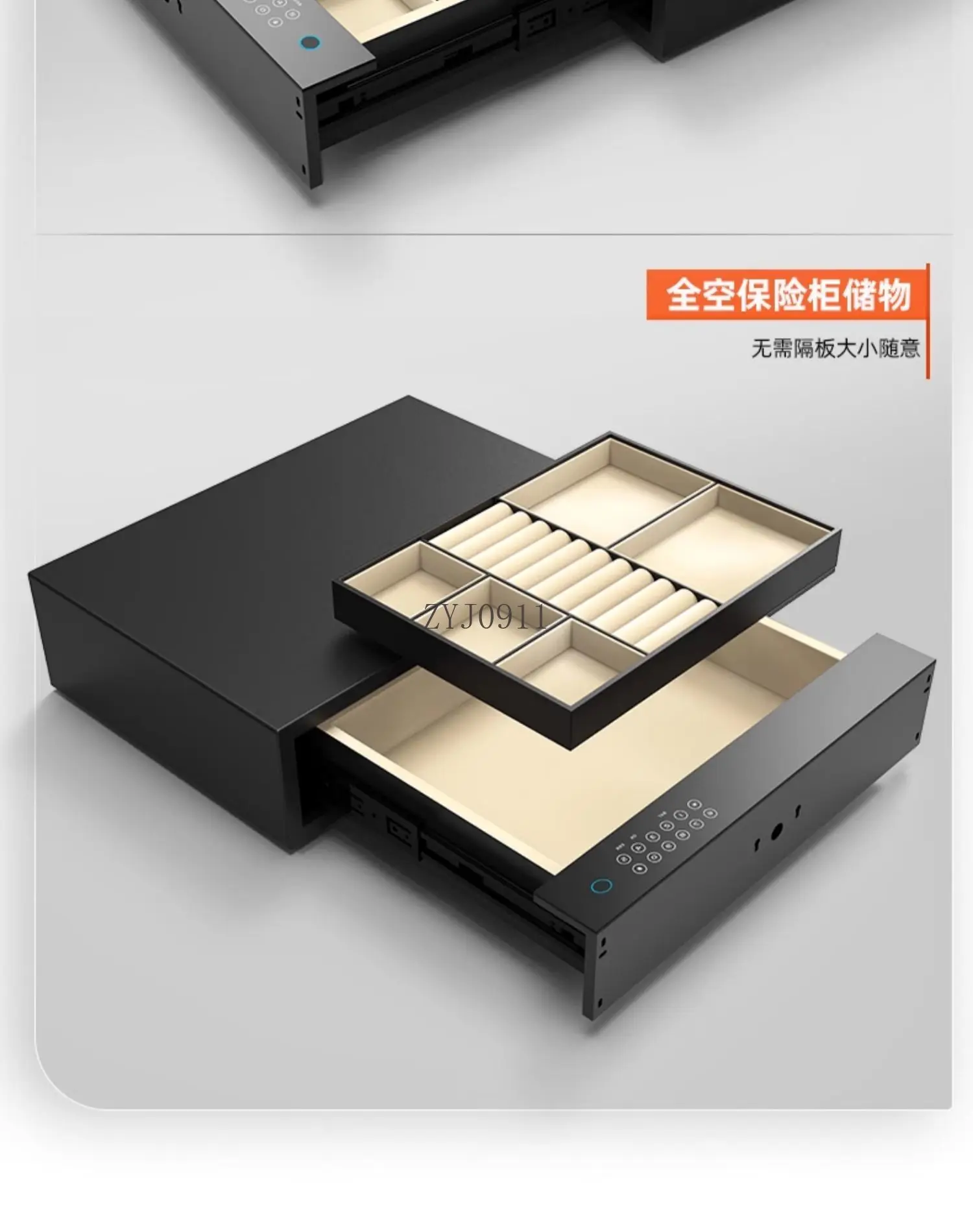 *Safe Household Small Drawer Into Wardrobe Anti-theft Invisible Safe All-steel Fingerprint Password Office Jiawan Customization