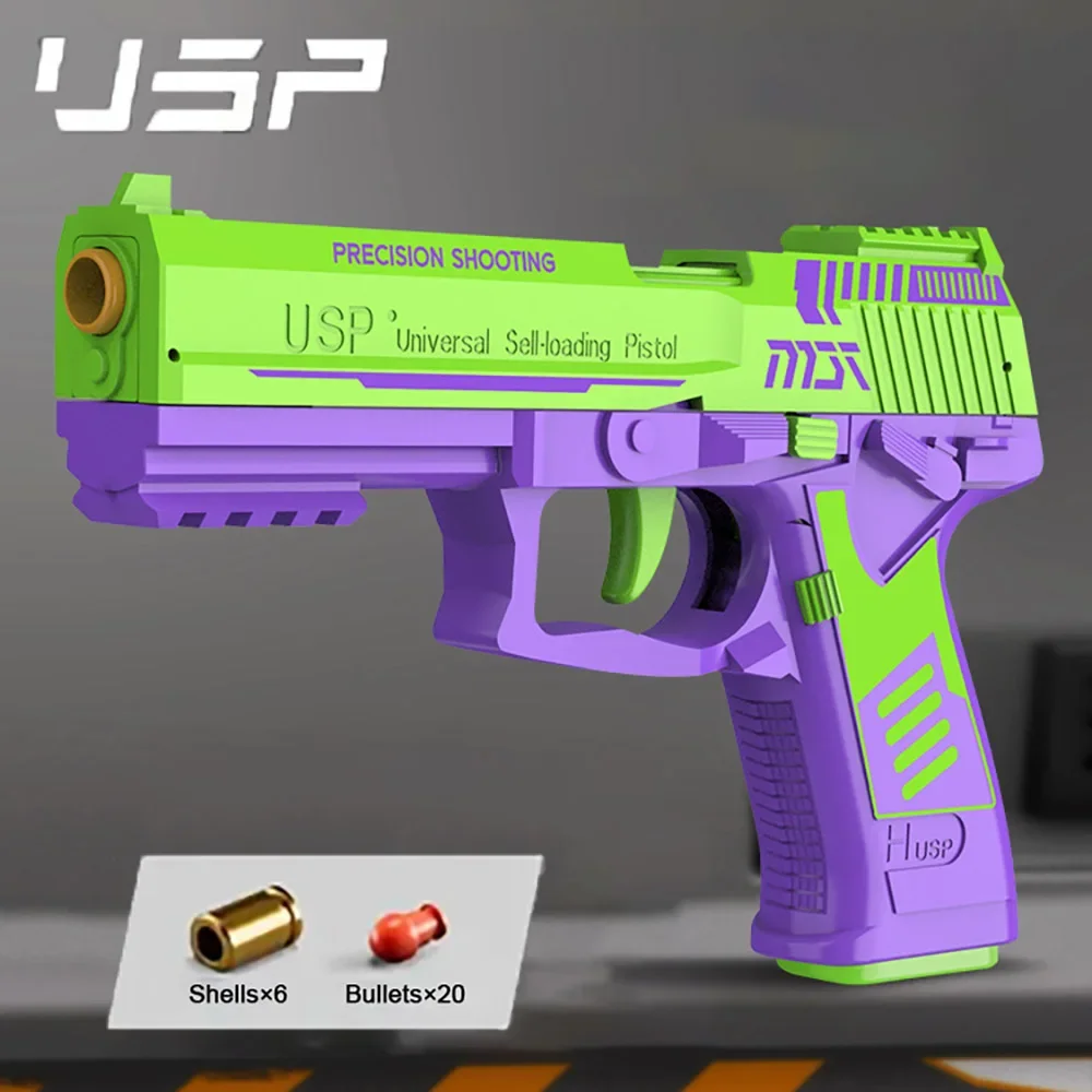 Menino brinquedos legais realista macio fidget usp brinquedos arma para crianças bala arma olhar presente de aniversário real