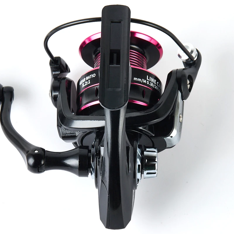 1000-7000 Serie rostfreies und glattes Lager 5.2:1 Angelrollen-Schlepp system 8-12kg max. Power Spinnrad-Angels pule – Detail 3