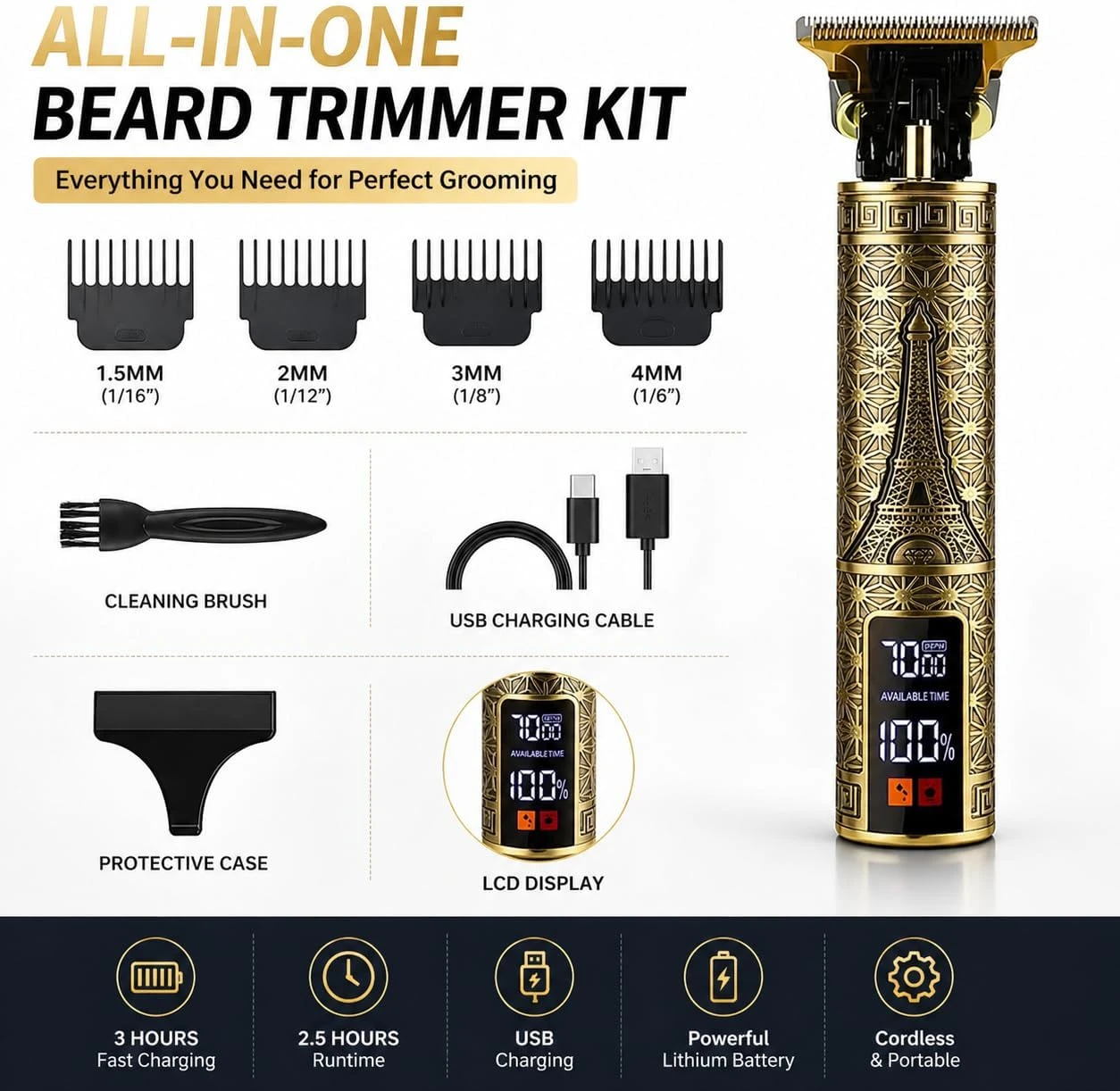 Professioneller elektrischer H – Mens Grooming Barber Bewertung und Preis