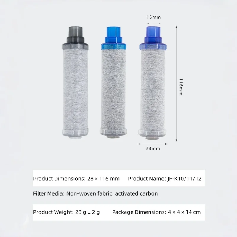 Kitchen Faucet Filter Cartridge for JF-K10/K11/K12 Replacement Activated Carbon Filter