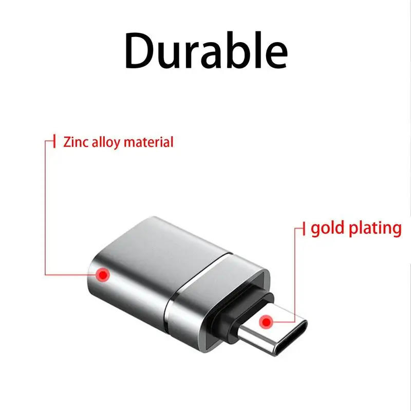 USB 3.0 To Type-C OTG Adapter 10Gb/s Plug And Play USB3.0 To USB C Female-Male USBA To USBC Converter Data Transmission