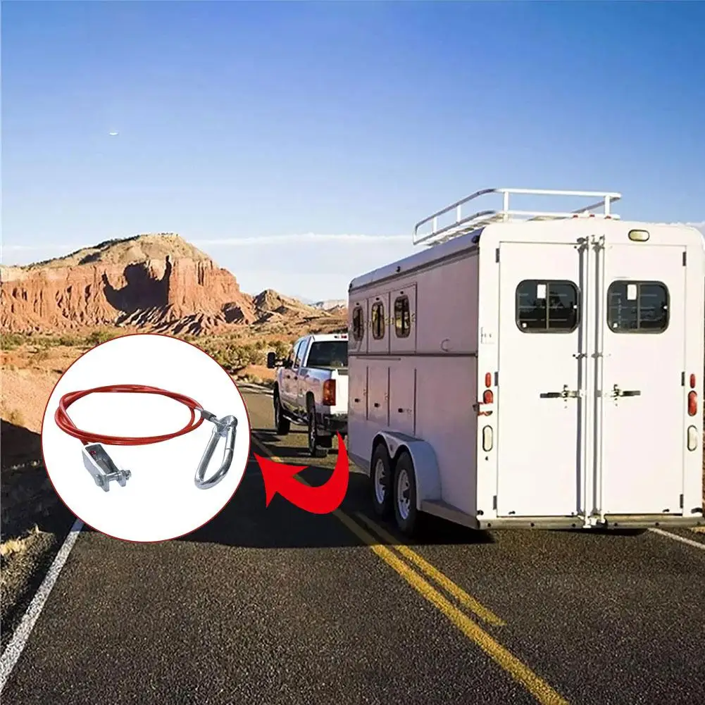 Car Trailer Safety Rope Trailer Breakaway Safety Cable With Clevis End For Caravans Horseboxes Trailer Tents Car Tool