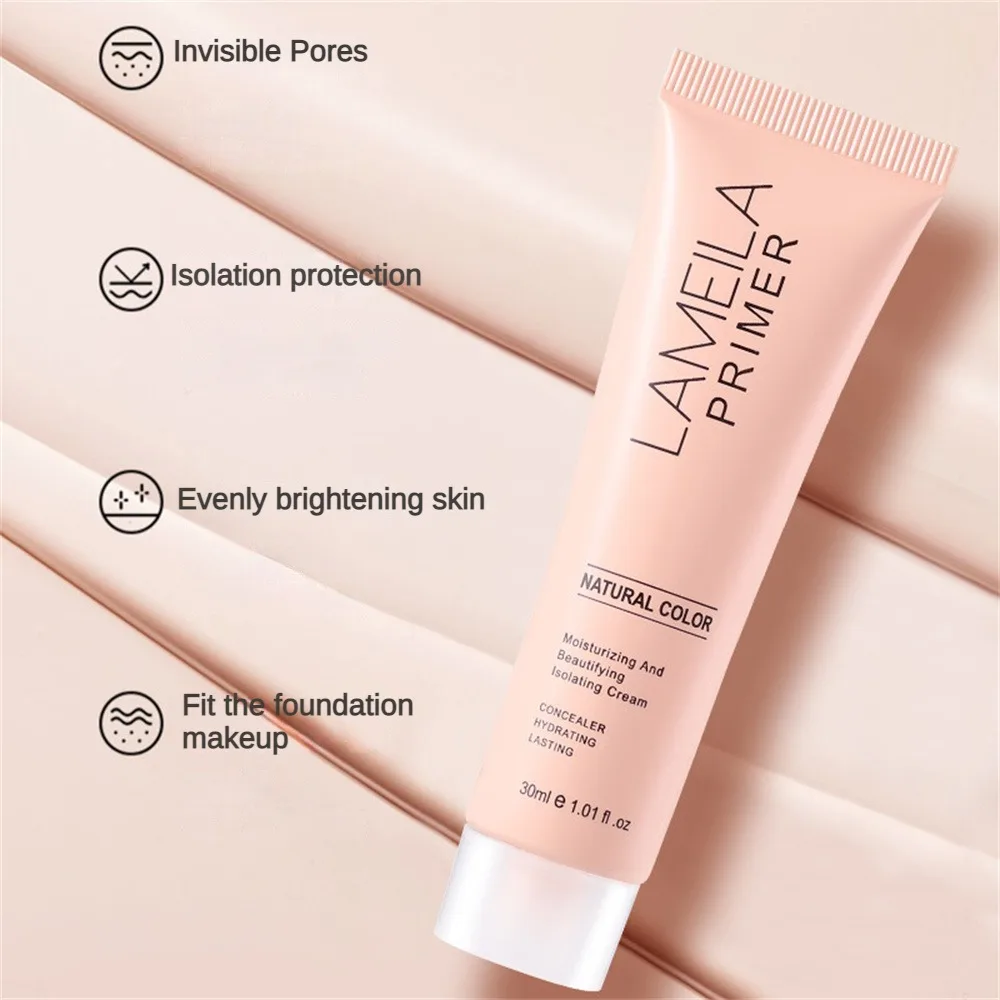 LAMEILA 30ml Facial Base Primer Pores Invisible Oil Control Makeup Face Base Cream Foundation Powder Grip Primer Female Cosmetic