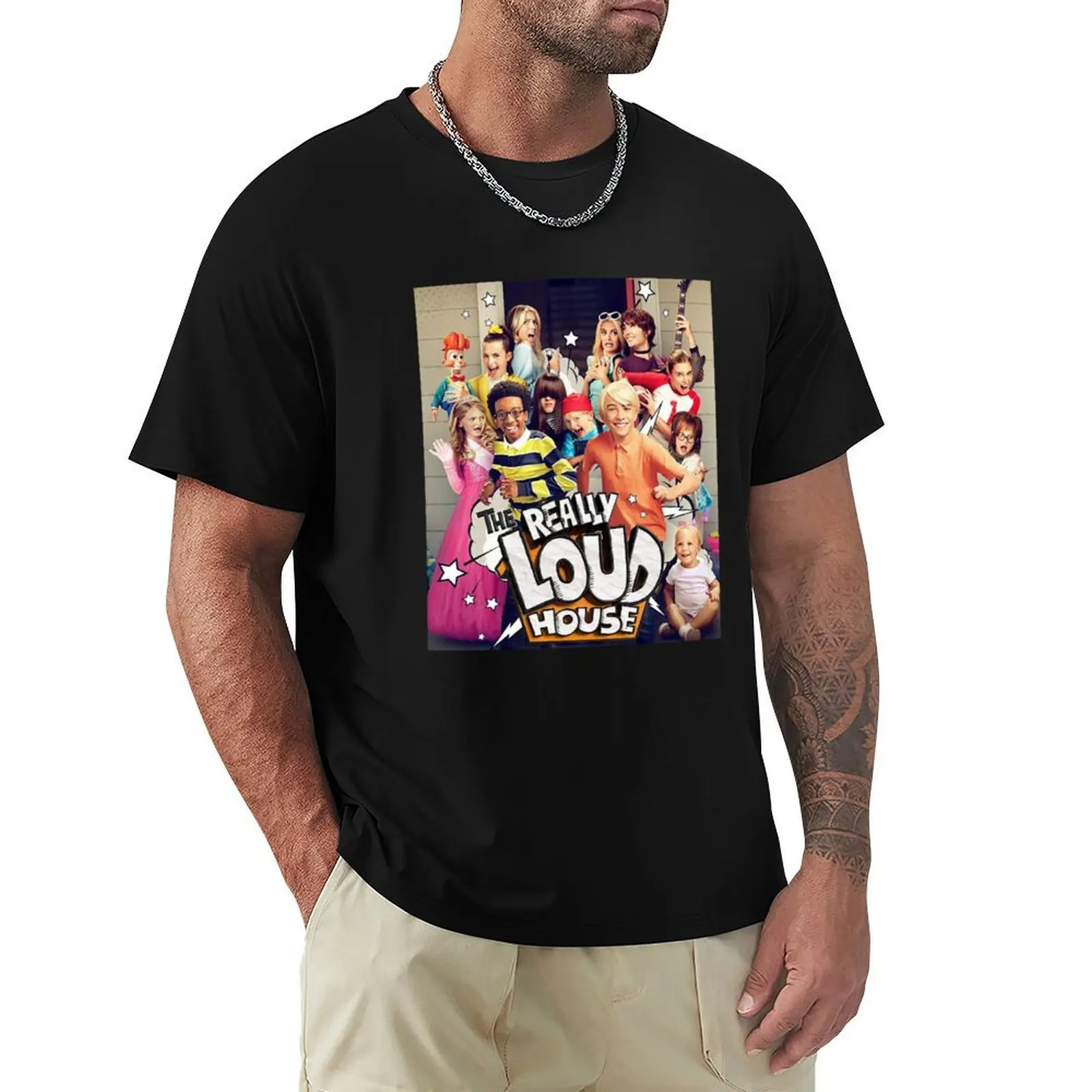 The Really Loud House Title Sequence T-Shirt t shirt man casual T-Shirt