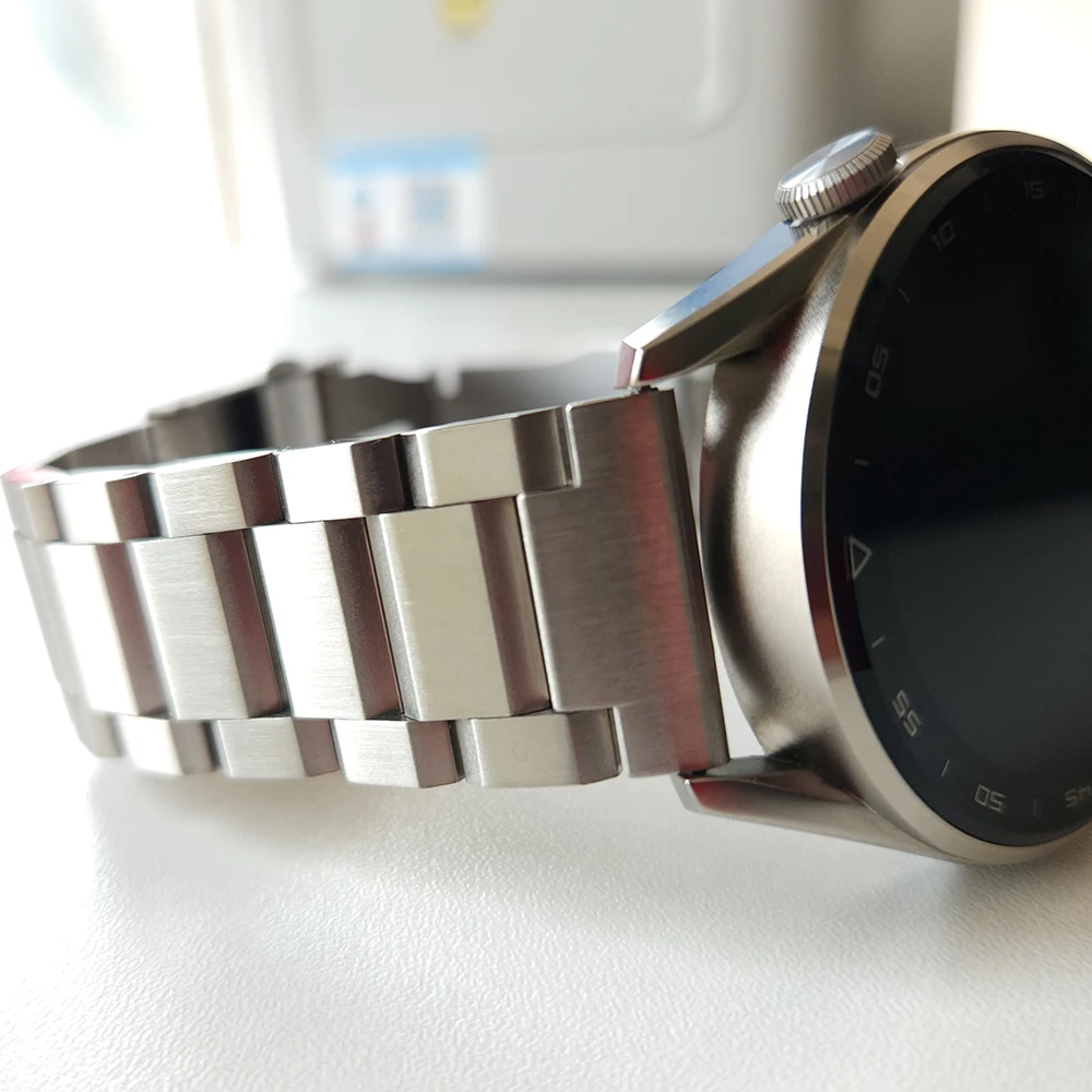 22mm Stainless Steel Strap For HUAWEI WATCH 4 Pro/GT 3 Pro 46mm/Ultimate Link Bracelet For Amazfit GTR 4/Suunto Vertical Strap image 3