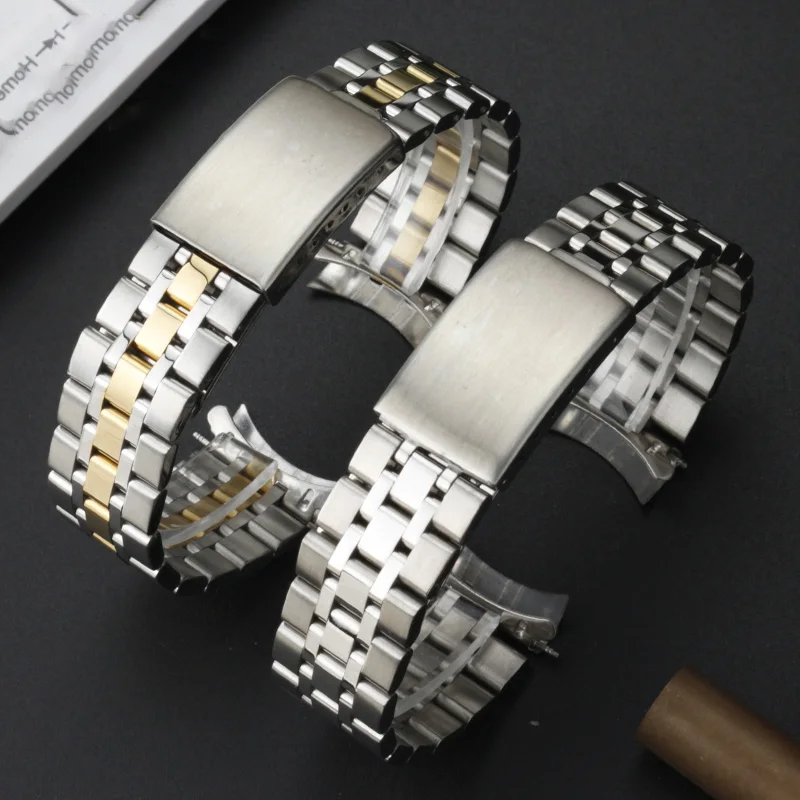 Arced Bracelet for TUDOR Watch Band Junyu Prince Princess Steel Band Men's and Women's Watch strap 13mm 17mm 19mm 20mm wristband