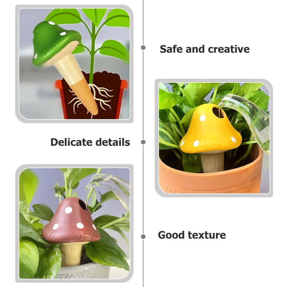 

4Pcs Self Watering Globes Automatic Waterer for Houseplants Patio Plants Mixed Color Watering Spikes for Indoor Plants