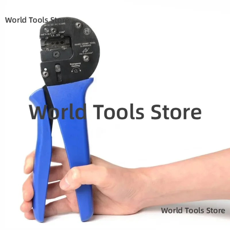 A0540HX Ratchet Crimping Tools AWG 26-12 Harting Han C,Han D,Han-E Contact or Connectors with Locator Hand Crimper Tool