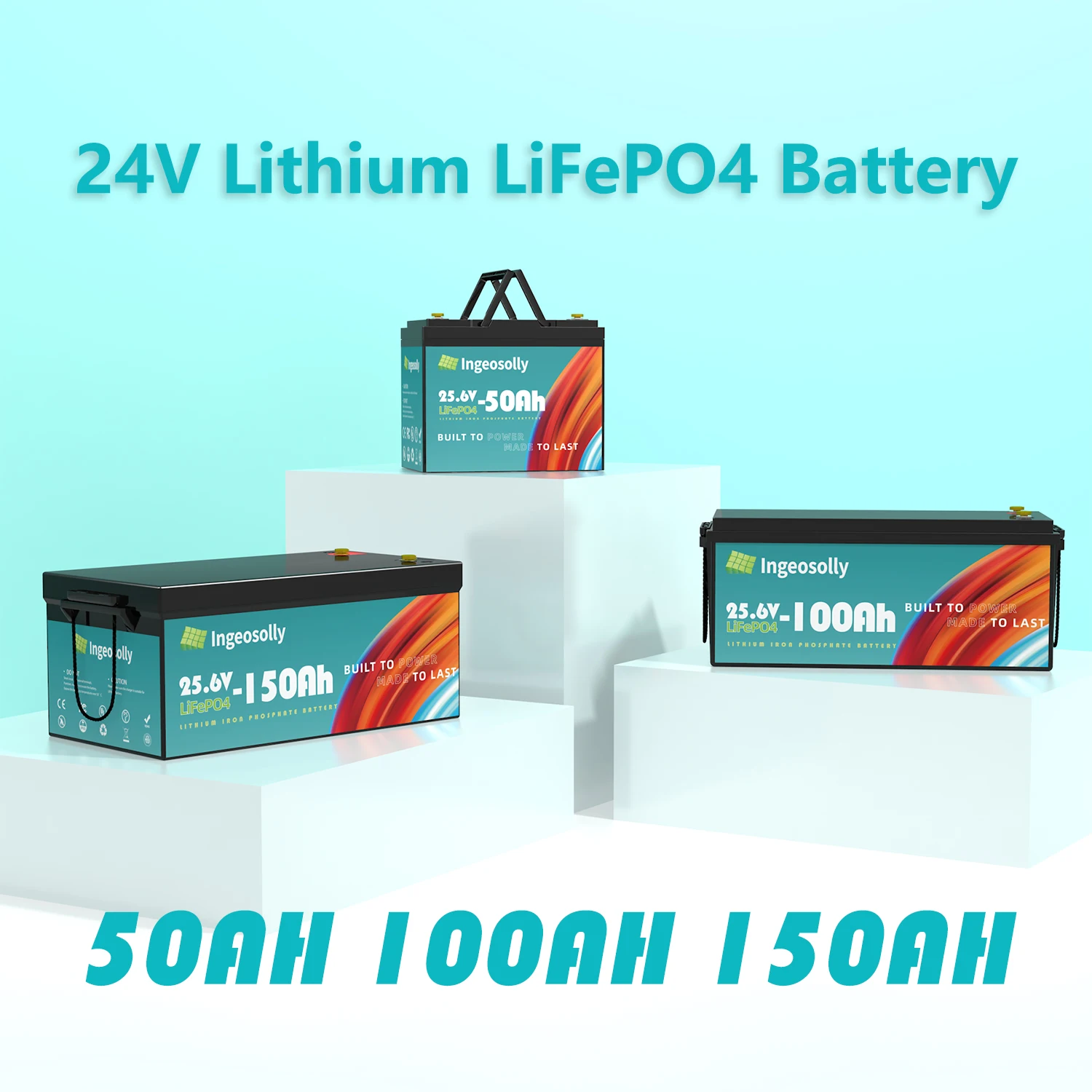 New 12V 300Ah 200Ah 100Ah 50Ah 24V Lifepo4 Battery 6000+ Cycle Pack battery For Solar System Home Storage EU US TAX FREE