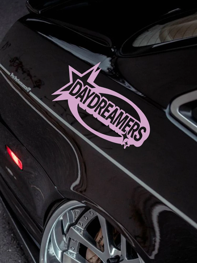 STAR "DAY DREAMERS" DECAL, autocollant JDM, autocollant d'accessoires décoratifs personnalisés imperméable de haute qualité. Autocollant créatif et de mode